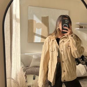 Princess Polly Beige Corduroy Jacket